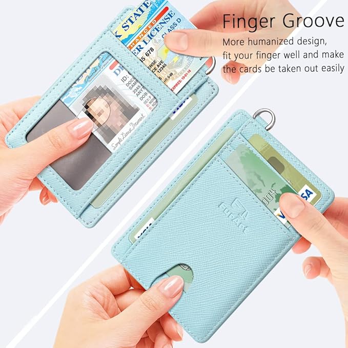 FurArt Slim Minimalist Wallet, Front Pocket Wallets, RFID Blocking, Credit Card Holder for Men