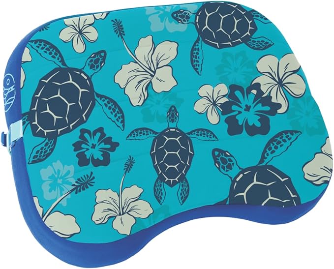 Ballast Beach Pillow – Comfy, Durable & Compact, Stays Put on Windy Beaches with Patented Sand Pouch, Inflatable Pillow for Beaches, Pools, Camping, Festivals and Travel (Caribbean Turtles)