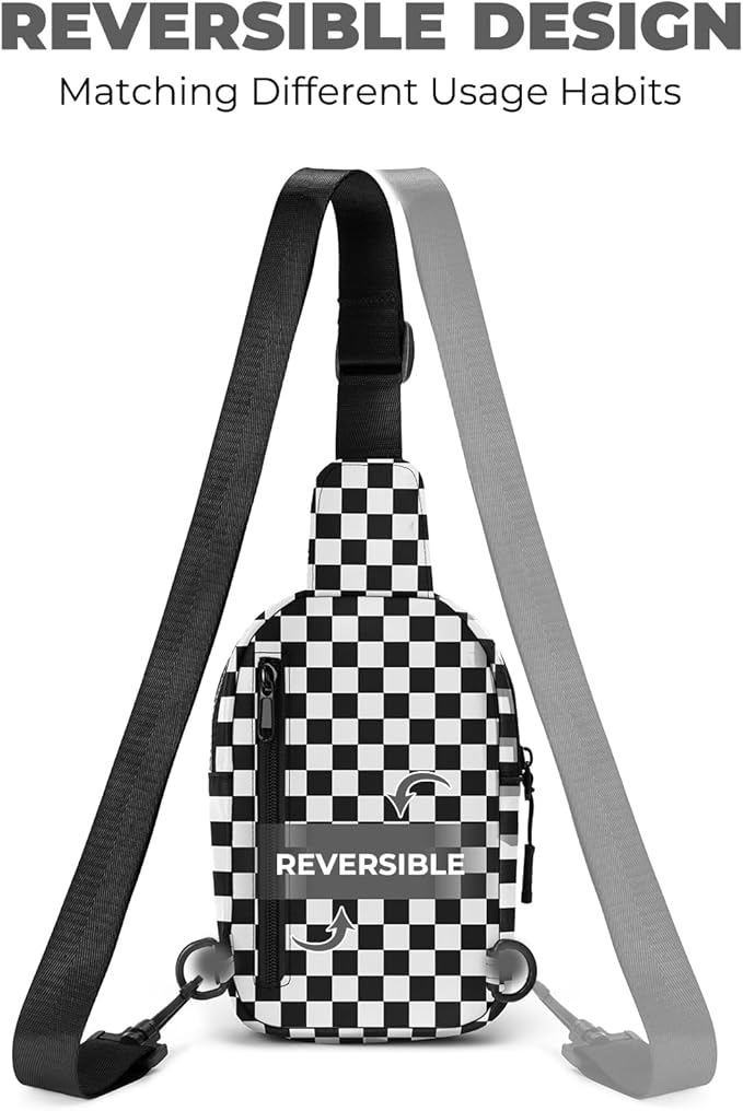 CHOLISS Small Sling Bag for Women and Men, Crossbody Bags Trendy Fanny Packs Chest Bag with Extended Strap