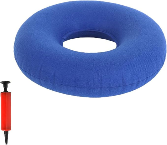 Inflatable Seat Cushions Inflatable Hemorrhoid Pillows Breathable Donut Pillow for Tailbone Pain Bed Sores Office Chair Computer Desk Chair Wheelchair Postpartum Car Seat Travel Airplane