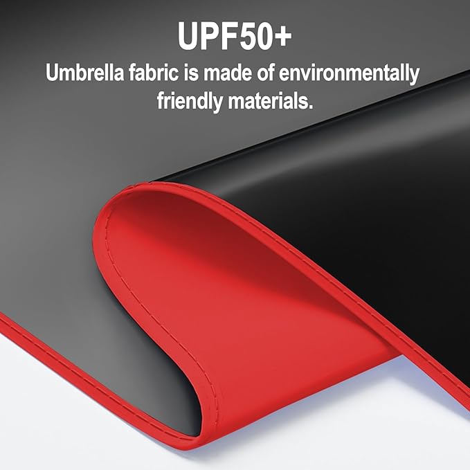Windproof Mini Travel Folding Umbrella - UPF 50+ Sun & Rain Protection, Small Compact Lightweight Design Fits in Pocket or Bag, Eco-Friendly Fabric Wallet Umbrella for Commuter, Men Women Boys Girls