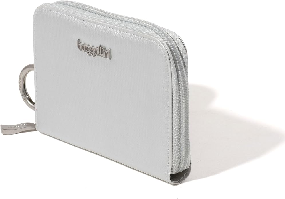 Baggallini Deluxe Card Case - Lightweight 5.5"x3.3" RFID Protected Womens Wallet Card Holder