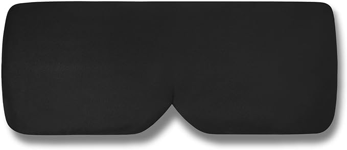 Sleep Mask ALASKA BEAR Wraparound Cool for Side and Back Sleeper, Adjustable Headband Eye Mask and Ear Cover Blindfold for Full Blackout, Upgraded w/o Buckles for Sensitive