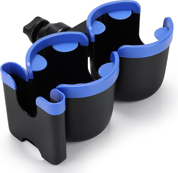 Accmor Stroller Cup Holder with Phone Holder, Bike Cup Holder, Universal Cup Holder for Uppababy Nuna Doona Strollers, 2-in-1 Cup Phone Holder for Stroller Bike Wheelchair Walker Accessory