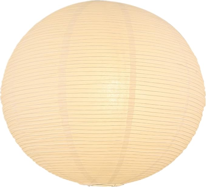 White Round Paper Lantern Lampshade, 12"x12'' Small Paper Lanterns Pendant Light Shade, Chinese Foldable Design for Living Room, Bedroom, Ceiling Lampshade Party Decor