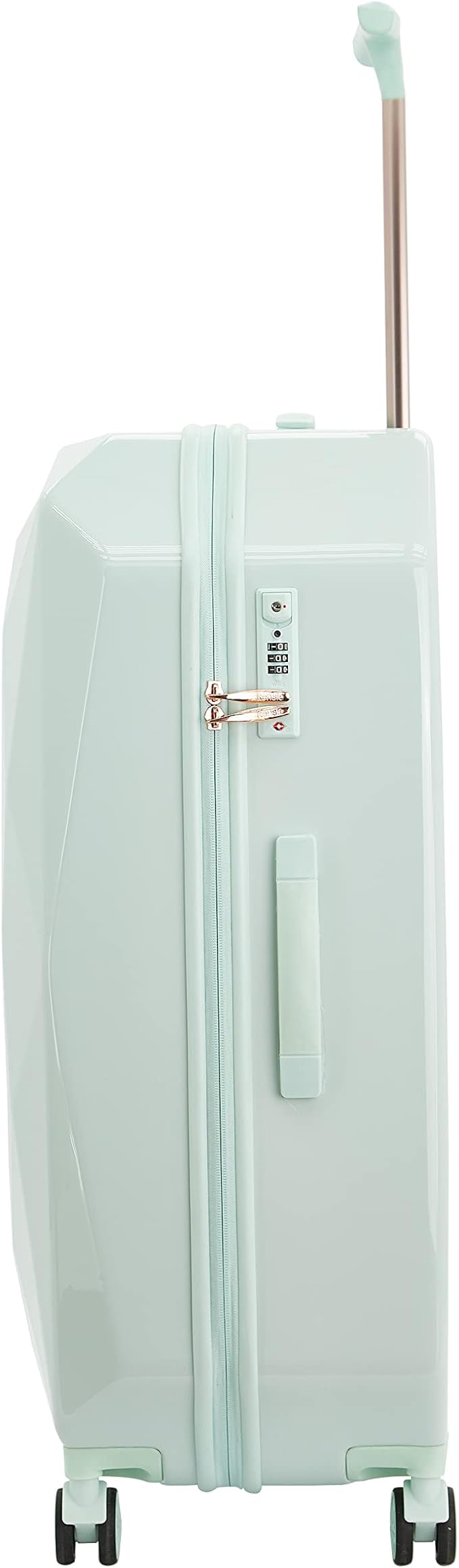 kensie Women's Gemstone Luggage Set, Mint, 20-Inch Carry-On