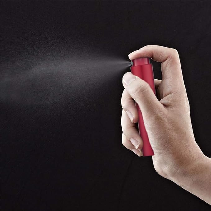 LISAPACK 8ML Atomizer Perfume Spray Bottle for Travel, Empty Refillable Cologne Dispenser, Portable Sprayer (Wine Red)