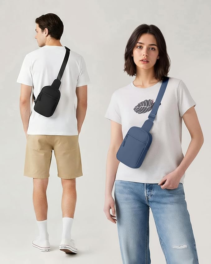 CHOLISS Small Sling Bag for Women and Men, Crossbody Bags Trendy Fanny Packs Chest Bag with Extended Strap