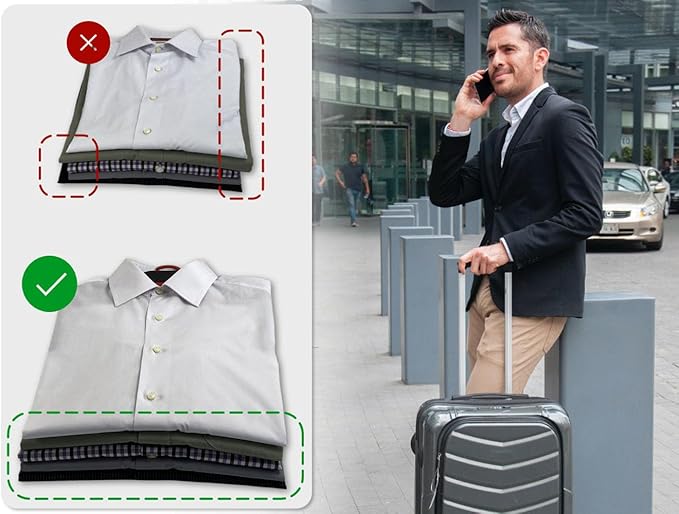 Travel Hangers | Space Saving Design|Lightweight | Prevents Wrinkles and Creases | 3 Pack