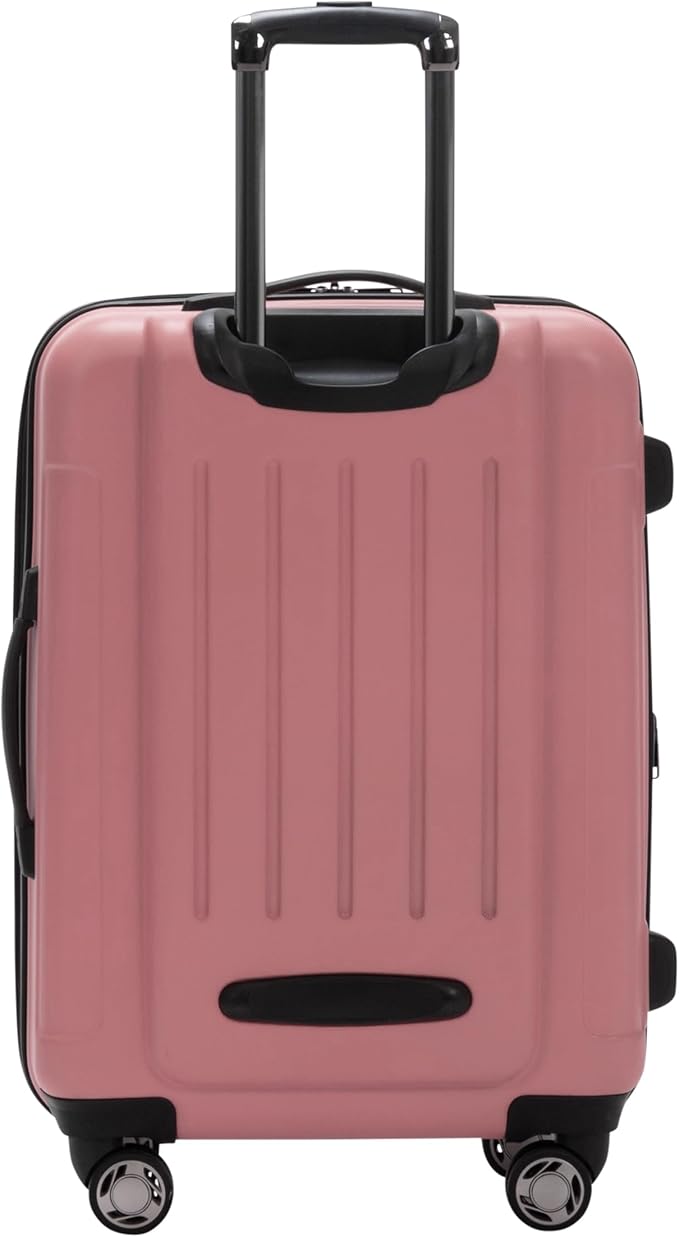 Kenneth Cole REACTION Renegade Luggage Expandable 8-Wheel Spinner Lightweight Hardside Suitcase, Peony, 2-Piece Set (20"/28")