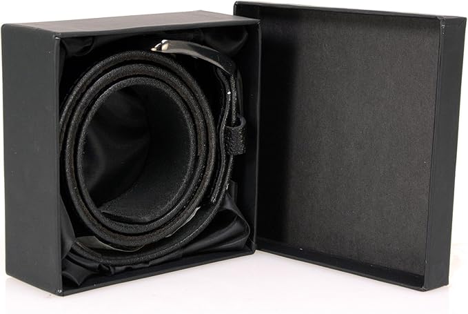 Milwaukee Leather MP7150 Men's Black Genuine Cowhide Leather Money Belt W/Secure Front Buckle for Motorcycle Rider
