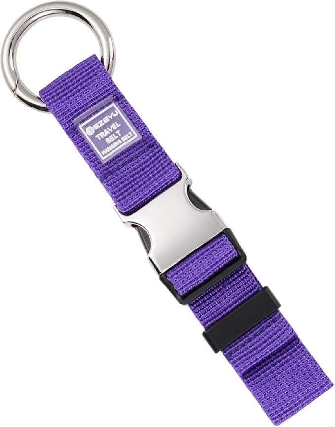 Add a Bag Luggage Strap Jacket Gripper, Heavy Duty Luggage Straps Carry-on Baggage Suitcase Straps Belts Travel Accessories,Carry Your Extra Bags-Purple-1PCS