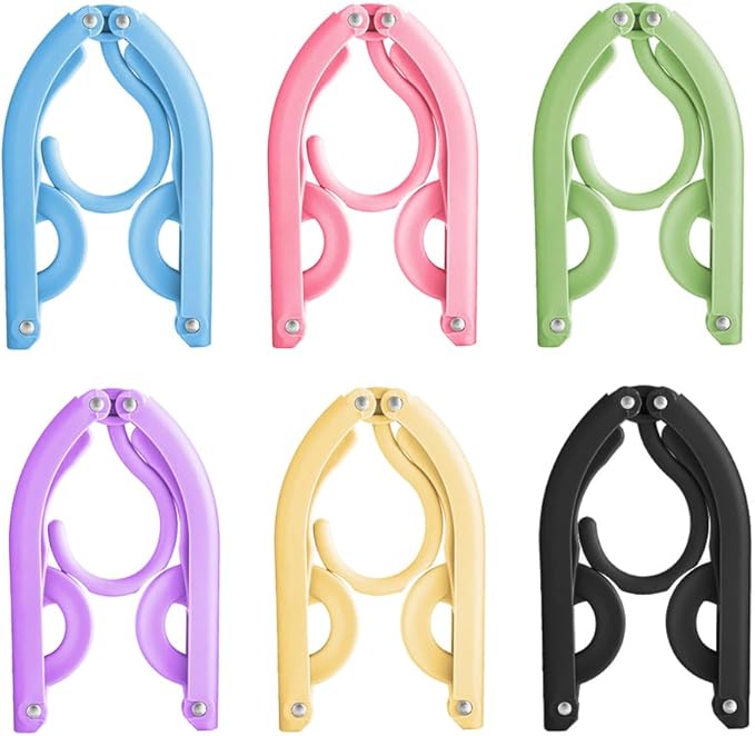 18pcs Travel Folding Hanger Household Multifunctional Portable Hanger