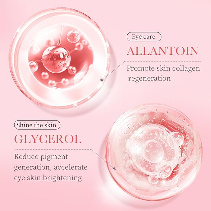 Eakroo Rose Eye Masks - 60 PCS Under Eye Patches for Puffy Eyes and Dark Circles Treatments - Hydrating Eye Mask Skincare, Eye Gel Pads for Eye, Reduce Wrinkles and Fine Lines, Improve Eye Skin