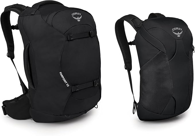 Osprey Farpoint 55L Men's Travel Backpack, Black