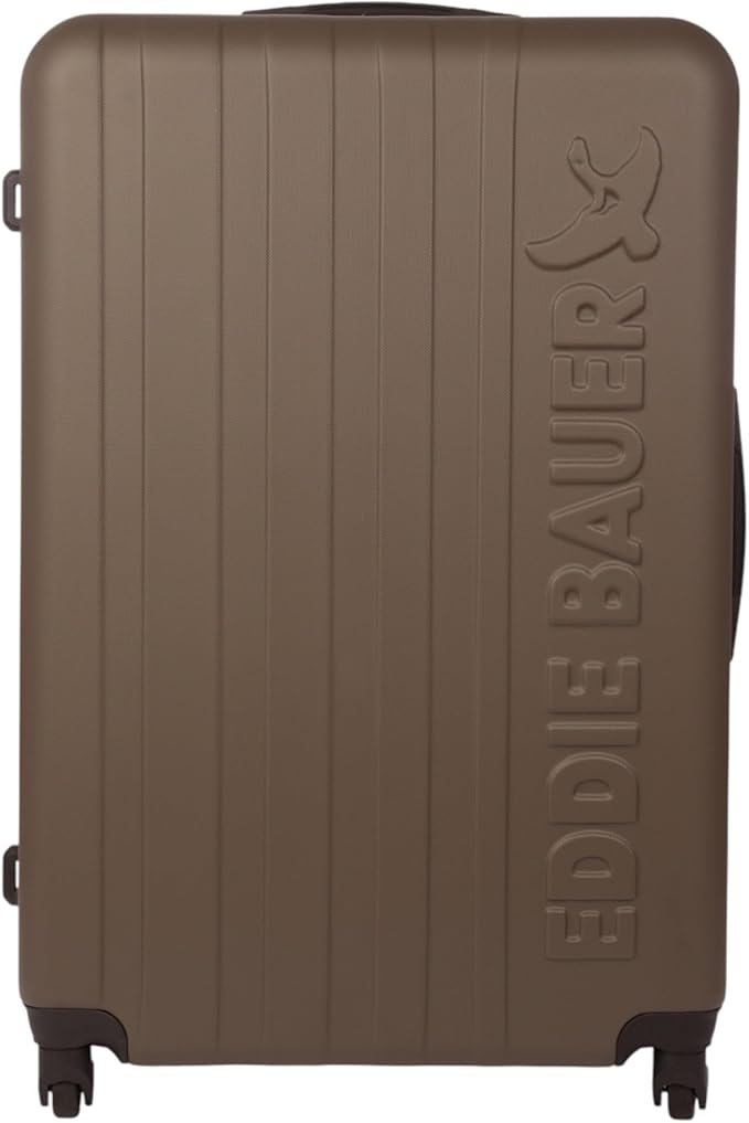 Eddie Bauer Flatiron Check-In 32" Luggage | Hardside | Spinner Wheels | Expandable | Lightweight | Travel Essentials - Dark Fatigue