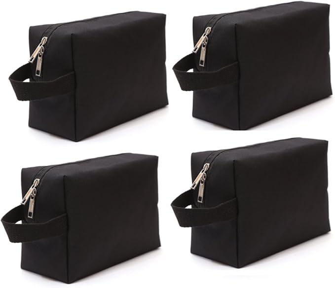 600D Portable Multi-purpose Zipper Waterproof Travel Organizer Cosmetic Bag Make up Case Storage Bag Pouch 4-pack