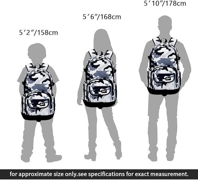 rickyh style School Backpack Travel Bag for Men & Women Lightweight College Back Pack with Laptop Compartmen