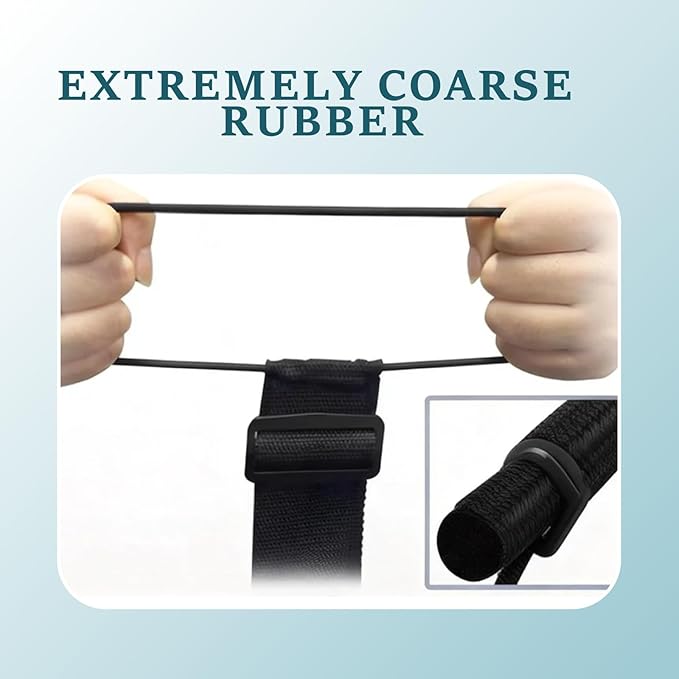 2 Pack Luggage Strap for Carry On Bag,Multi Use Strong Adjustable Connector Straps, Black Elastic Travel Belt for Suitcase, Backpack, Handbag, Easy Wrap, Lightweight