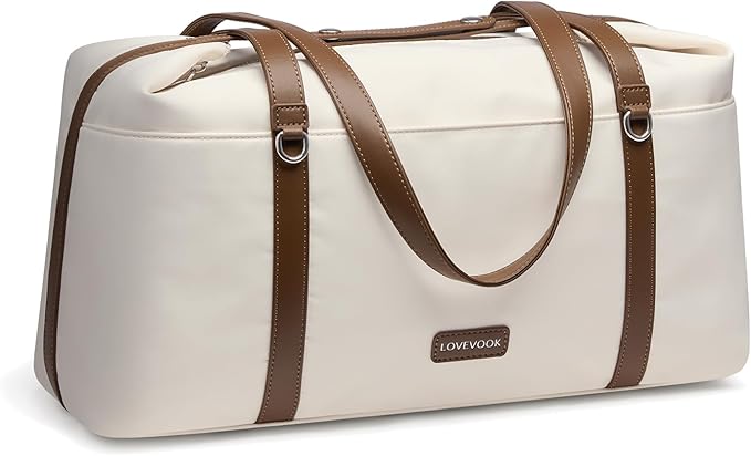 LOVEVOOK Gym Bag for Women, Small Sport Duffle with Shoe Compartment, Weekender Travel Tote for Work Yoga Workout