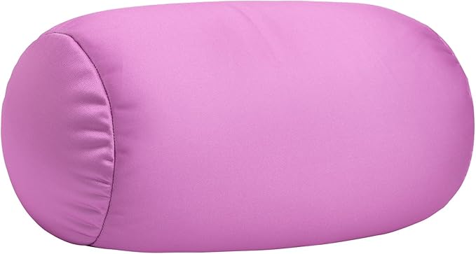 Squishy Neck Pillow, 7Inch x 12Inch Soft Travel Body Bed Pillow Bean Pillow for Kids Adult Chair Sleeping Car Seat, Fun Dormroom (Purple)