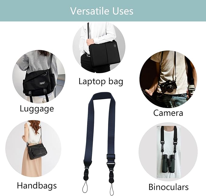3 Pack Adjustable Shoulder Strap:Comfortable for iPad Strap Nylon Neck Lanyard for iPad/Samsung Tablet Case,Camera Binocular Crossbody Laptop Luggage Bag(Royal Blue)
