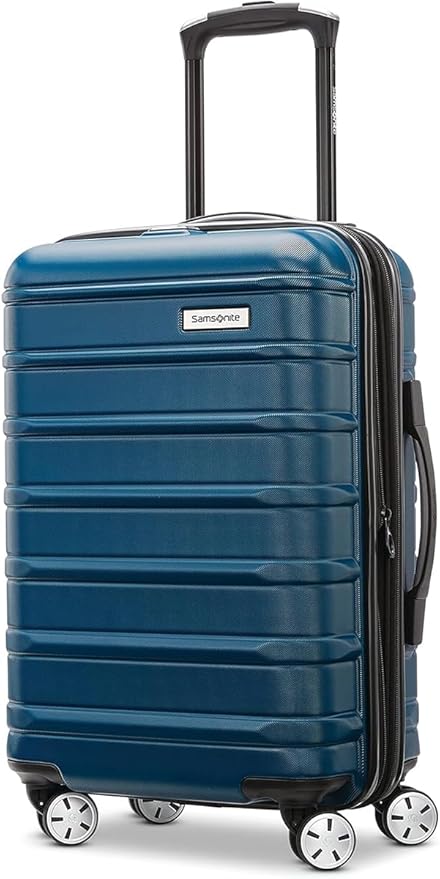 Samsonite Omni 2 Hardside 3 Piece Set - Includes Global Carry-On, Medium, & Large Checked Suitcases - 360° Dual Spinner Wheels - Integrated TSA Lock & Expansion - Amazon Exclusive - Lagoon Blue