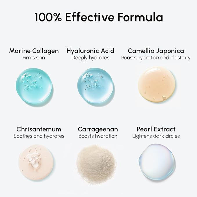MAREE Eye Gels - Cooling Pads Under Eye Patches for Puffy Eyes and Dark Circles with Collagen & Hyaluronic Acid - Anti Wrinkles Under Eye Masks Skincare Treatment for Puffiness - Parches Para Ojeras