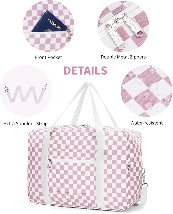 For Spirit Airlines Personal Item Bag 18x14x8 Foldable Travel Duffel Bag Tote Carry on Luggage Duffle Overnight for Women and Men