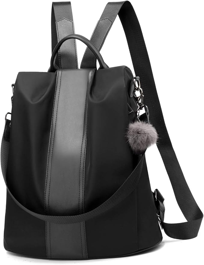 PINCNEL Women Backpack Purse Waterproof Nylon Anti-theft Rucksack Lightweight Shoulder Bag