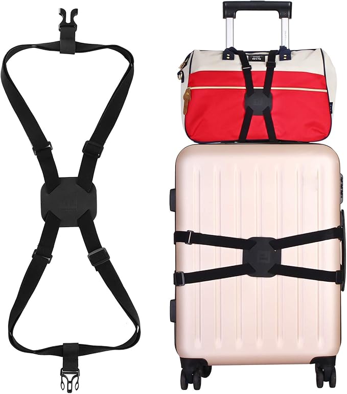 VVILL Bag Bungee, Luggage Straps Suitcase Adjustable Belt - Lightweight and Durable Travel Bag Accessories