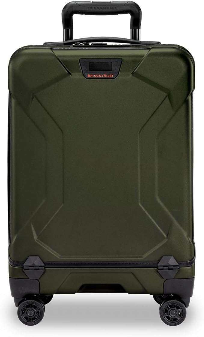 Briggs & Riley International 21" Carry On Spinner - Luggage for Travel, Suitcases with Wheels, Hardside Rolling Bag for Men & Women, Self-Repairing Zipper - Torq Collection, Hunter Green