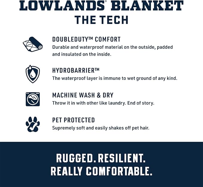 YETI Lowlands Blanket, Multi-Use Blanket with Travel Bag