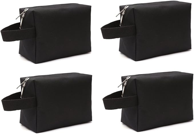 600D Portable Multi-purpose Zipper Waterproof Travel Organizer Cosmetic Bag Make up Case Storage Bag Pouch 4-pack