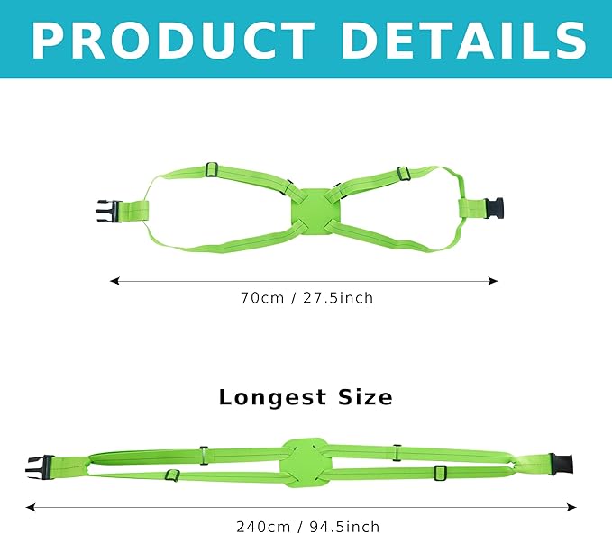 Travelkin Luggage Straps Bag Bungees for Suitcases Add a Bag, Travel Bag Bungee Belt for Luggage Carry On Bag