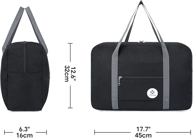 For Spirit Airlines Personal Item Bag 18x14x8 Foldable Travel Duffel Bag Tote Carry on Luggage Duffle Overnight for Women and Men