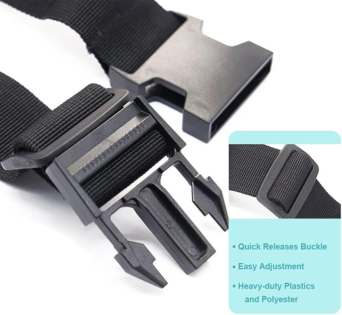 Luggage Straps for Suitcases TSA Approved, Travel Accessories to Connect Two Suitcase, Add Bag Luggage Straps for Carry On Your 3 Luggages Adjustable Buckle Belt, 2Pack Black