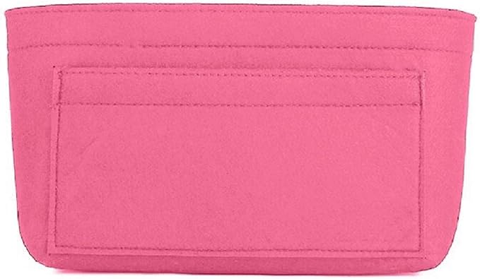 ZTUJO Purse Organizer Insert, Felt Bag Organizer For Handbag, 13 Colors, 6 Sizes (Small, Pink)