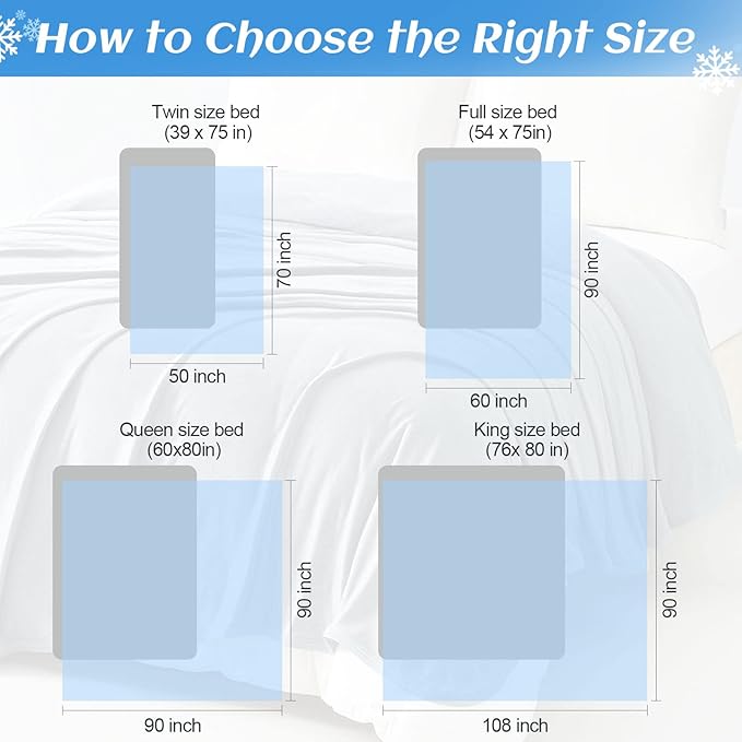Ailemei Direct 【Upgraded Fabric Cooling Throw Blanket for Hot Sleepers, Lightweight Breathable Summer Bed Blankets, Q-Max >0.5 Jade Fiber,Keep Body Cool Hot Flashes Night Sweats,50"x70"