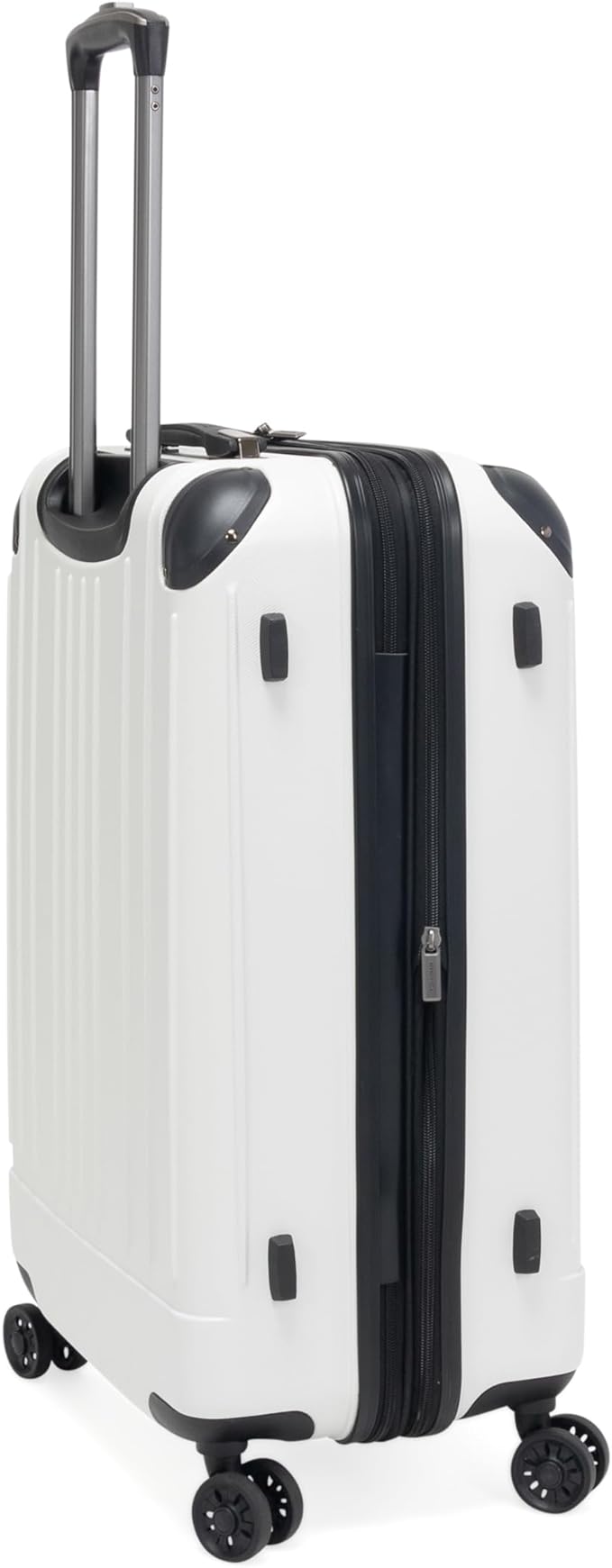 Kenneth Cole Reaction Flying Axis 24" Hardside Expandable 8-Wheel Spinner Check-Size Luggage, Coconut White