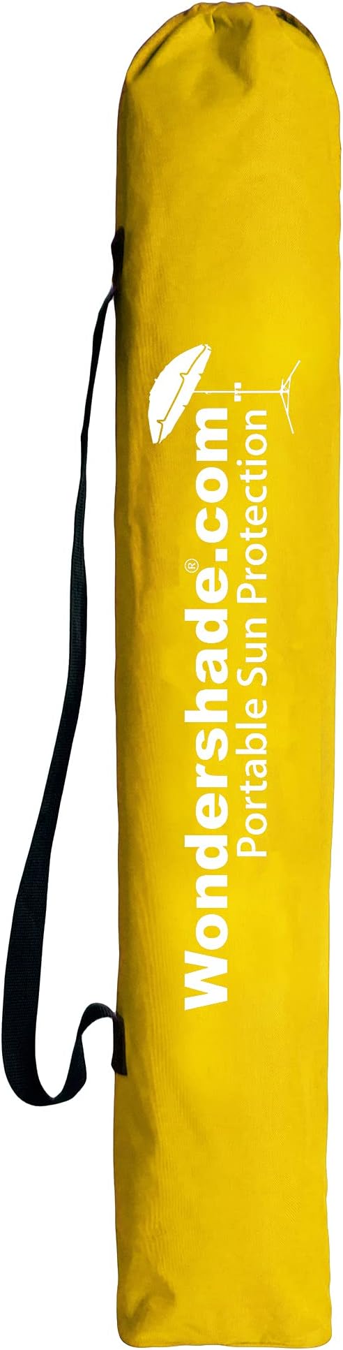 Wondershade Ultimate Portable Sun Shade Umbrella – Lightweight Adjustable Outdoor Patio & Beach Umbrella with Tripod Base (Yellow)