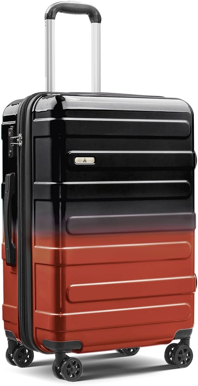 24inch Luggage with Spinner Wheels, Lightweight PC+ABS Hard Shell Suitcases, Expandbale Storage & TSA Aprovel Lock