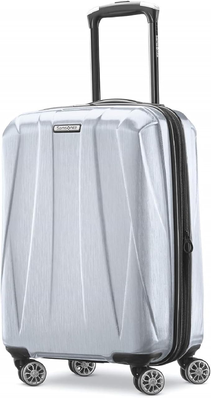 Samsonite Centric 2 Hardside Expandable Luggage with Spinner Wheels, Silver, Carry-On 20-Inch