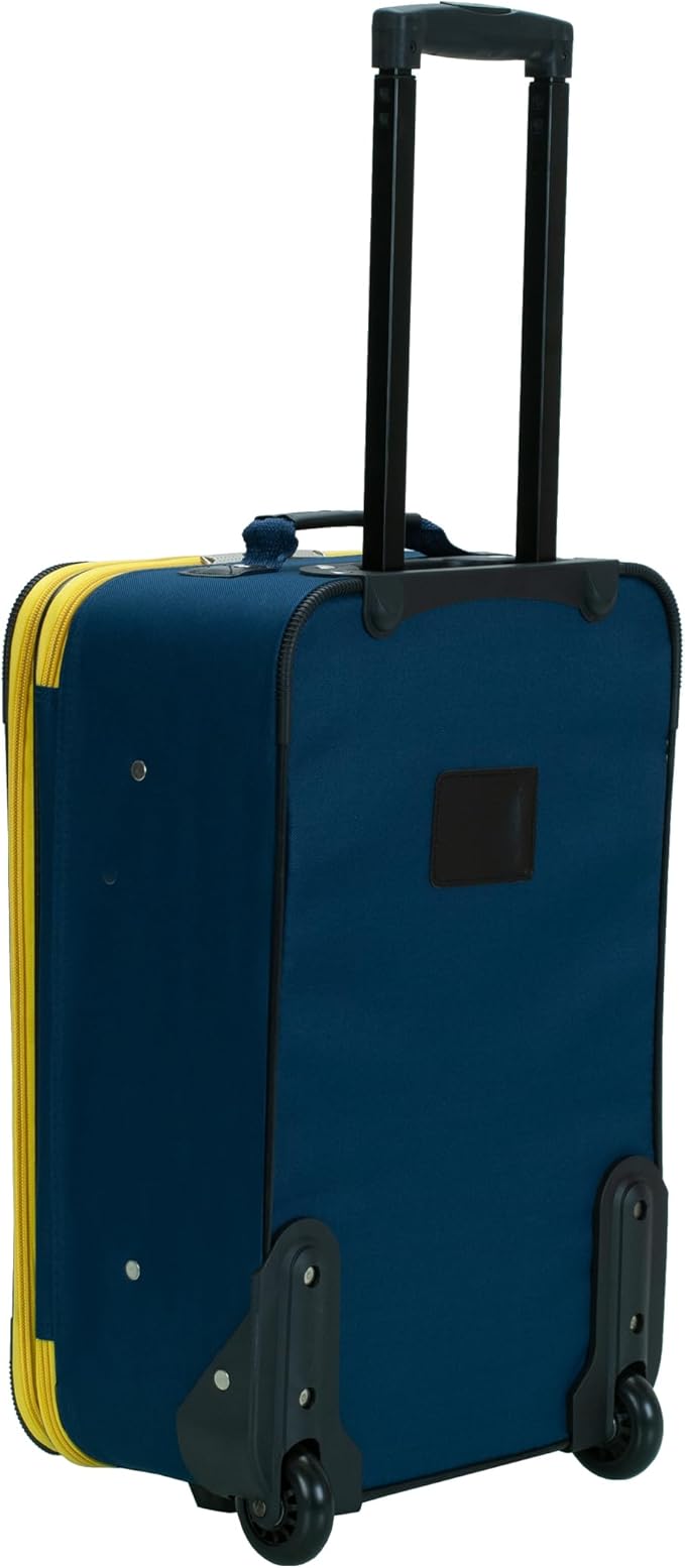 Rockland Fashion Softside Upright Luggage Set, Navy, 2-Piece (14/19)