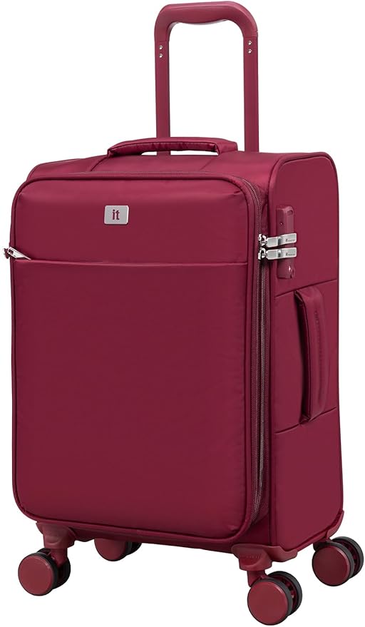 It Luggage Lustrous Luxe 22" Softside Carry-On 8 Wheel Spinner, French Port