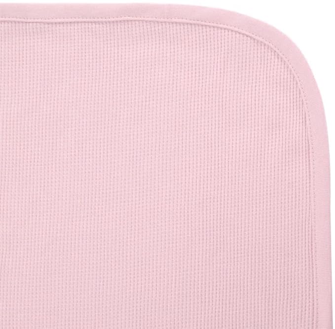 American Baby Company 100% Cotton Thermal Waffle Swaddle Blanket (30" x 40"), Soft, Breathable & Stretchy, Pink, for Boys and Girls, Perfect for Swaddling, Travel and Gifting