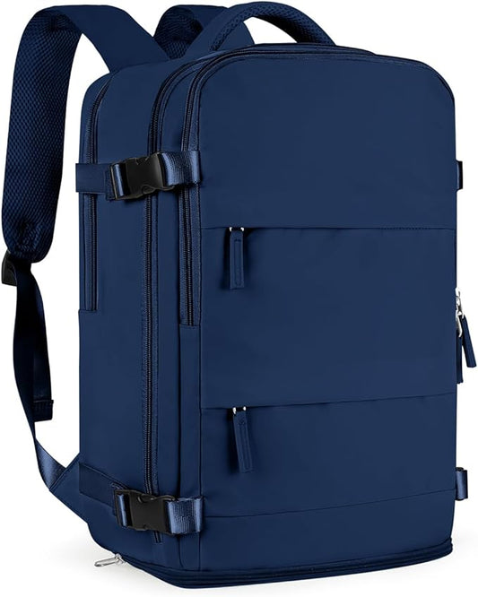 coofay Travel Backpack Carry On Backpack Personal Item Travel Bag Mochila De Viaje Carry On Backpack For Airplanes Traveling Backpack For Women Gym Backpacks College Backpacks Sapphire Blue