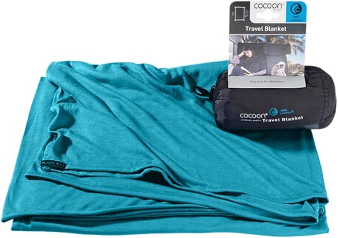 COCOON - Premium - Coolmax - Travel Blanket - Peacock Green