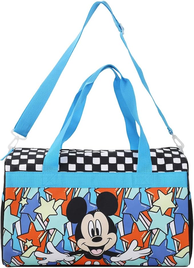 Bioworld Disney Mickey Mouse Polka Dots Youth 4-Piece Travel Set Carry on Luggage