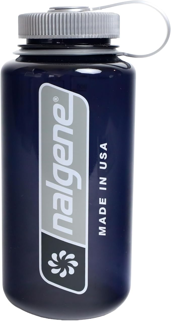 Nalgene 32 oz Wide Mouth Water Bottle | BPA-Free, Durable & Leak Proof, Lightweight Bottle for Hiking & Gym, Work & Travel